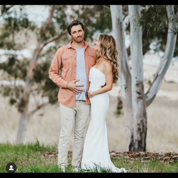 Lulu’s Crotchet NOT MATERNITY Maxi Dress - Picture 1 of 6